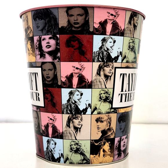 Taylor Swift The Eras Tour Metal Popcorn Bucket – Collectible Concert Souvenir - Picture 6 of 10